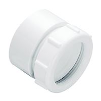 Plumb Pak PP20999 Marvel Pipe Connector, 1-1/2 in, Compression, Plastic, White, SCH 40 Schedule 