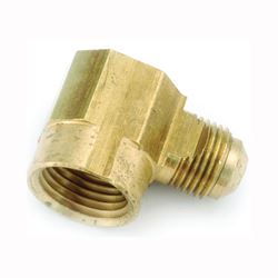 Anderson Metals 754050-0608 Tube Elbow, 3/8 x 1/2 in, 90 deg Angle, Brass, 1000 psi Pressure, Pack of 10 
