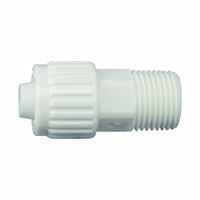 Flair-It 16842 Tube to Pipe Adapter, 1/2 in, PEX x MPT, Polyoxymethylene, White 