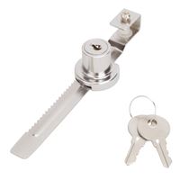 ProSource 6298343-3L Showcase Lock, Keyed Lock, Yale Keyway, Metal 