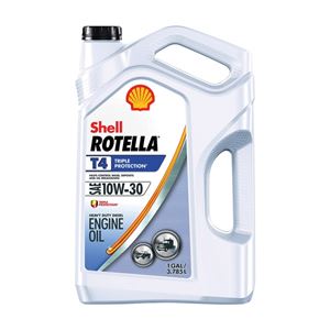 Shell Rotella T4 550045144 Engine Oil, 10W-30, 1 gal Jug, Pack of 3