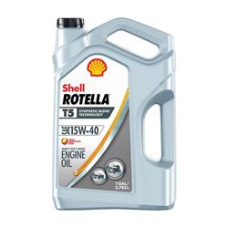Shell Rotella T5 550045348 Engine Oil, 15W-40, 1 gal Jug, Pack of 3 