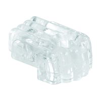 Prime-Line U9002 Mirror Clip, Acrylic, Clear, 6/PK, Pack of 6 