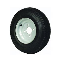 MARTIN Wheel DM408B-4I Trailer Tire, 590 lb Withstand, 4-1/2 in Dia Bolt Circle, Rubber 