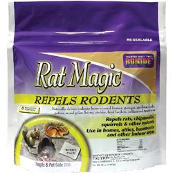 Rat Magic Garden Naturals 8636 Ready-to-Use Rodent Repellent, Chipmunk, Rat, Squirrel, 1000 sq-ft Coverage Area Pack 