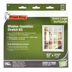 Frost King V95 Window Insulation Kit, 62 in W, 210 in L, Plastic 