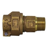 Legend T-4300NL Series 313-205NL Pipe Coupling, 1 in, Pack Joint x MNPT, Bronze, 100 psi Pressure 
