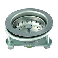 Keeney 1441SS Basket Strainer, 4.42 in Dia, Stainless Steel, Chrome, For: 3-1/2 in Dia Opening Sink 