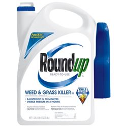 Roundup 5002610 Weed and Grass Killer, Liquid, Spray Application, 1 gal Bottle 