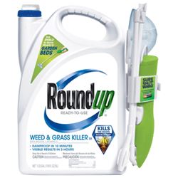 Roundup 5200510 Weed and Grass Killer, Liquid, Spray Application, 1.33 gal Bottle 
