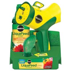 Miracle-Gro LiquaFeed 1016111 Plant Food Starter Kit, 16 oz Bottle, Liquid, Clear 