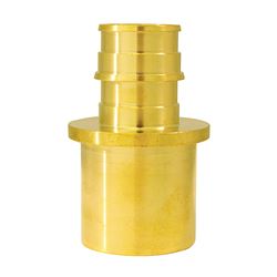 Apollo ExpansionPEX Series EPXMS341 Reducing Pipe Adapter, 3/4 x 1 in, Barb x Male Sweat, Brass, 200 psi Pressure 