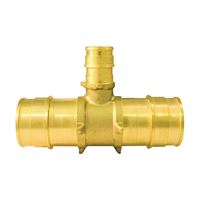 Apollo Expansion Series EPXT1112 Pipe Tee, 1 x 1/2 in, Barb, Brass, 200 psi Pressure 