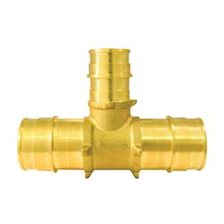 Apollo Expansion Series EPXT1134 Pipe Tee, 1 x 3/4 in, Barb, Brass, 200 psi Pressure 