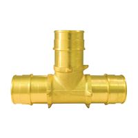 Apollo Expansion Series EPXT11 Pipe Tee, 1 in, Barb, Brass, 200 psi Pressure 