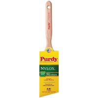 Purdy Nylox Glide 144152225 Angular Trim Brush, 2-1/2 in W, 2-15/16 in L Bristle, Nylon Bristle, Fluted Handle 
