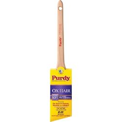 Purdy Ox-O-Angular 144296020 Angular Trim Brush, 2 in W, 2-1/8 in L Bristle, Ox Hair Bristle, Rat Tail Handle 