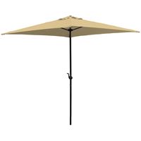 Seasonal Trends UMQ65BKOBD-04 Umbrella, 7.8 ft H, 6.5 ft W Canopy, 6.5 ft L Canopy, Square Canopy, Steel Frame 