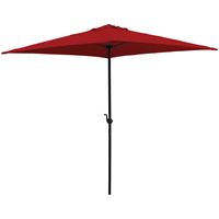 Seasonal Trends UMQ65BKOBD-03 Umbrella, 7.8 ft H, 6.5 ft W Canopy, 6.5 ft L Canopy, Square Canopy, Steel Frame 
