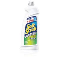 Soft Scrub 01602 Soft Scrub with Bleach Cleanser, 24 oz Bottle, Cream, Characteristic, White 