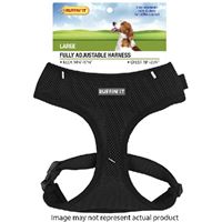 RuffinIt 41466 Fully Adjustable Harness, 14-3/4 to 17-3/4 in x 19 to 26-3/4 in, Mesh Fabric, Assorted, Pack of 4 