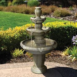 Seasonal Trends Y95769 Lincoln Pedestal Fountain, 120 V, 2.5 gal Reservoir, 750 Lph 
