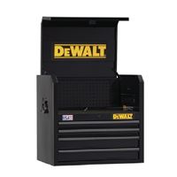DeWALT DWST22644 Tool Chest, 7206 cu-in, 26 in OAW, 24-1/2 in OAH, 18 in OAD, Steel, Black, 4-Drawer 