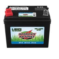 INTERSTATE BATTERIES SP-35 Lawn and Garden Battery, Lead-Acid 