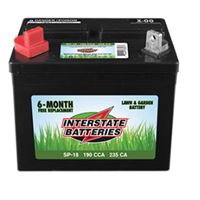 INTERSTATE BATTERIES SP-18 Lawn and Garden Battery, Lead-Acid 