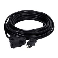 PowerZone OR532735 Extension Cord, 100 ft L, Black 
