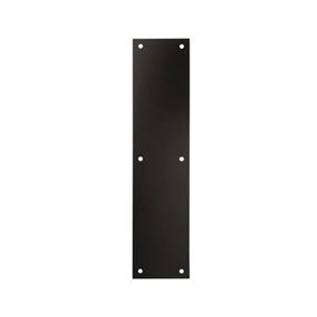National Hardware N270-502 Push Plate, Aluminum, Oil-Rubbed Bronze, 15 in L, 3-1/2 in W, Pack of 2