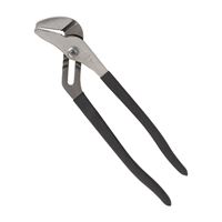 Vulcan JL-NP012 Groove Joint Plier, 12 in OAL, 1-5/8 in Jaw, Black Handle, Non-Slip Handle, 1-5/8 in W Jaw 
