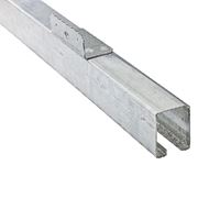 National Hardware N153-494 Face Mount Box Rail, Steel, Galvanized, 10 ft L 