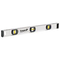 Empire 540-24 I-Beam Level, 24 in L, 3-Vial, Nonmagnetic, Metal 