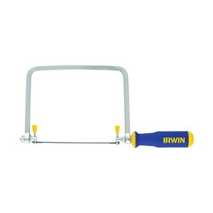 Irwin ProTouch Series 2014400 Coping Saw, 6-1/2 in L Blade, 17 TPI, Steel Blade, Ergonomic Handle