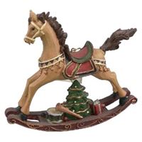 Santas Forest 89417 Christmas Ornament, Rocking Horse, Assorted 24 Pack 