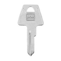 HY-KO 11010AM8 Key Blank, Brass, Nickel-Plated, For: American AM8 Locks 10 Pack 