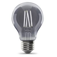 Feit Electric AT19/SMK/VG/LED LED Bulb, Decorative, A19 Lamp, 25 W Equivalent, E26 Lamp Base, Dimmable, Smoke, Pack of 4 