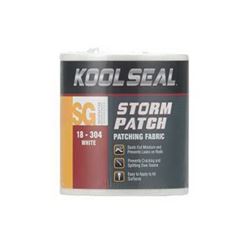 Kool Seal KS0018304-99 Patching Fabric, 50 ft L, 4 in W, White, Pack of 12 
