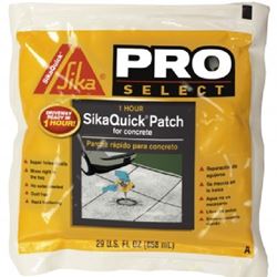 SikaQuick 535570 Concrete Patch, Gray, Ammoniacal, 29 fl-oz Pouch 