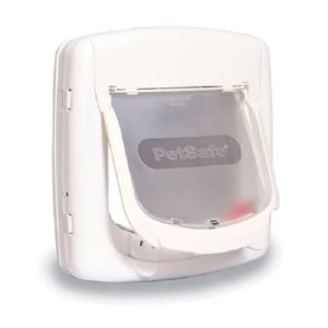 PetSafe PPA00-11325 Four-Way Cat Door, Plastic, White