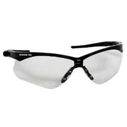 Jackson Safety 28624 Safety Glasses, Universal Lens, Hard-Coated Lens, Polycarbonate Lens, Wraparound Frame, Clear Frame 