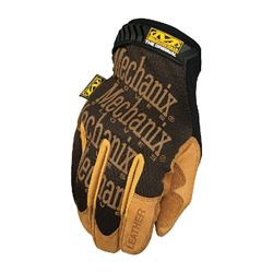 Mechanix Wear Durahide Series LMG-75-009 Mechanic Gloves, M, Wing Thumb, Hook-and-Loop Cuff, Leather, Tan 