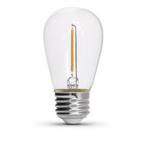 Feit Electric 72122 String Light Set, 120 V, 1 W, 12-Lamp, LED Lamp, Amber Light, 11,000 hr Average Life, 20 ft L, Pack of 4 