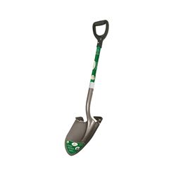 Landscapers Select 34599 Digging Shovel, Steel Blade, Fiberglass Handle, D-Shaped Handle, 30 in L Handle 
