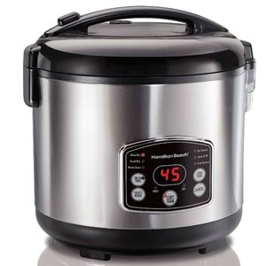 Hamilton Beach 37548 Rice/Hot Cereal Cooker, 2 to 14 cup Capacity, 11.06 in L
