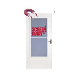 Larson Screen Away 830-82-032 Storm Door, 36 in W, 81 in H, Retractable Screen, Wood/Aluminum, White 