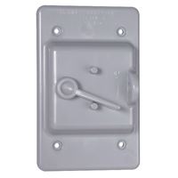 Bell Outdoor PTC100GY Toggle Switch Cover, 1.88 in L, 3 in W, 1-Gang, Polycarbonate, Gray 