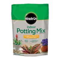 Miracle-Gro 72776430 Indoor Potting Soil Mix, 4 to 6 in Coverage Area, 6 qt 8 Pack 
