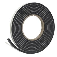 Frost King R930H Weatherseal Tape, 1/2 in W, 10 ft L, 9/16 in Thick, Rubber Foam, Black 